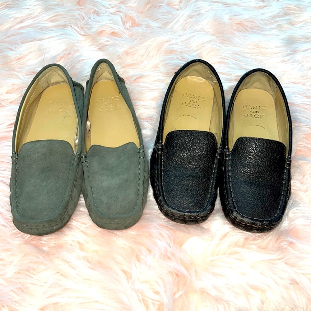 2 Pair Janie & Jack Boys Loafers Size 2 ☀️ $20